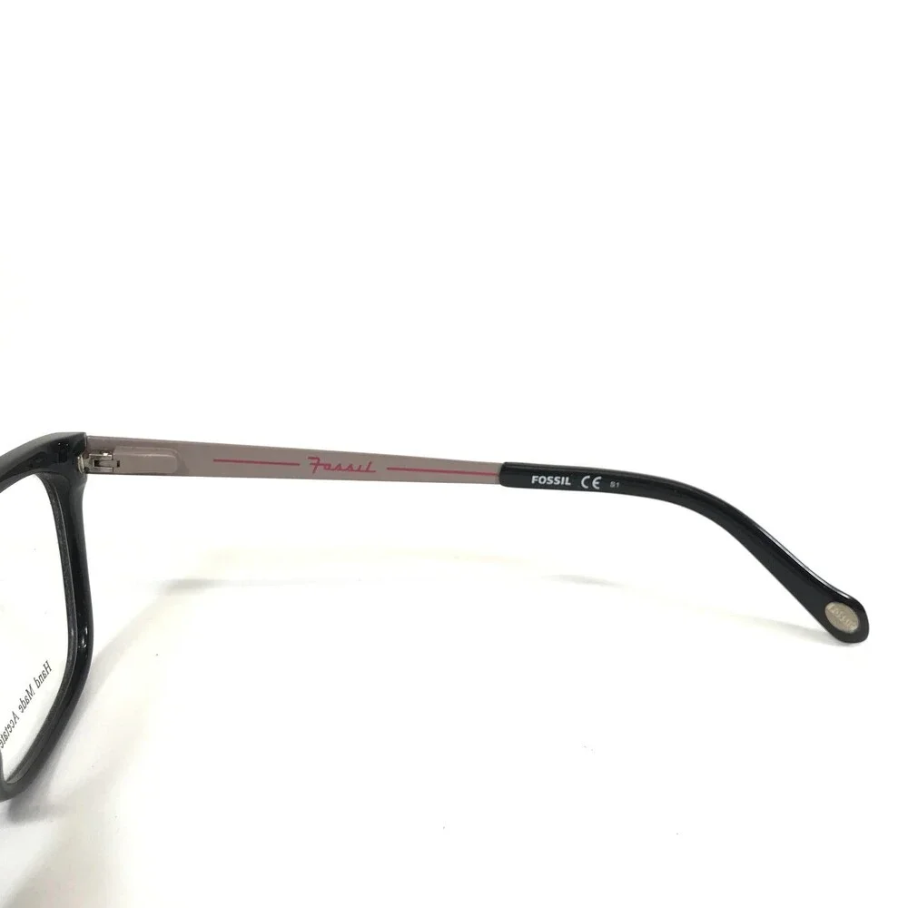 Fossil Eyeglasses Frames FOS6031 263 Black Grey Cat Eye Full Rim 54-14-145